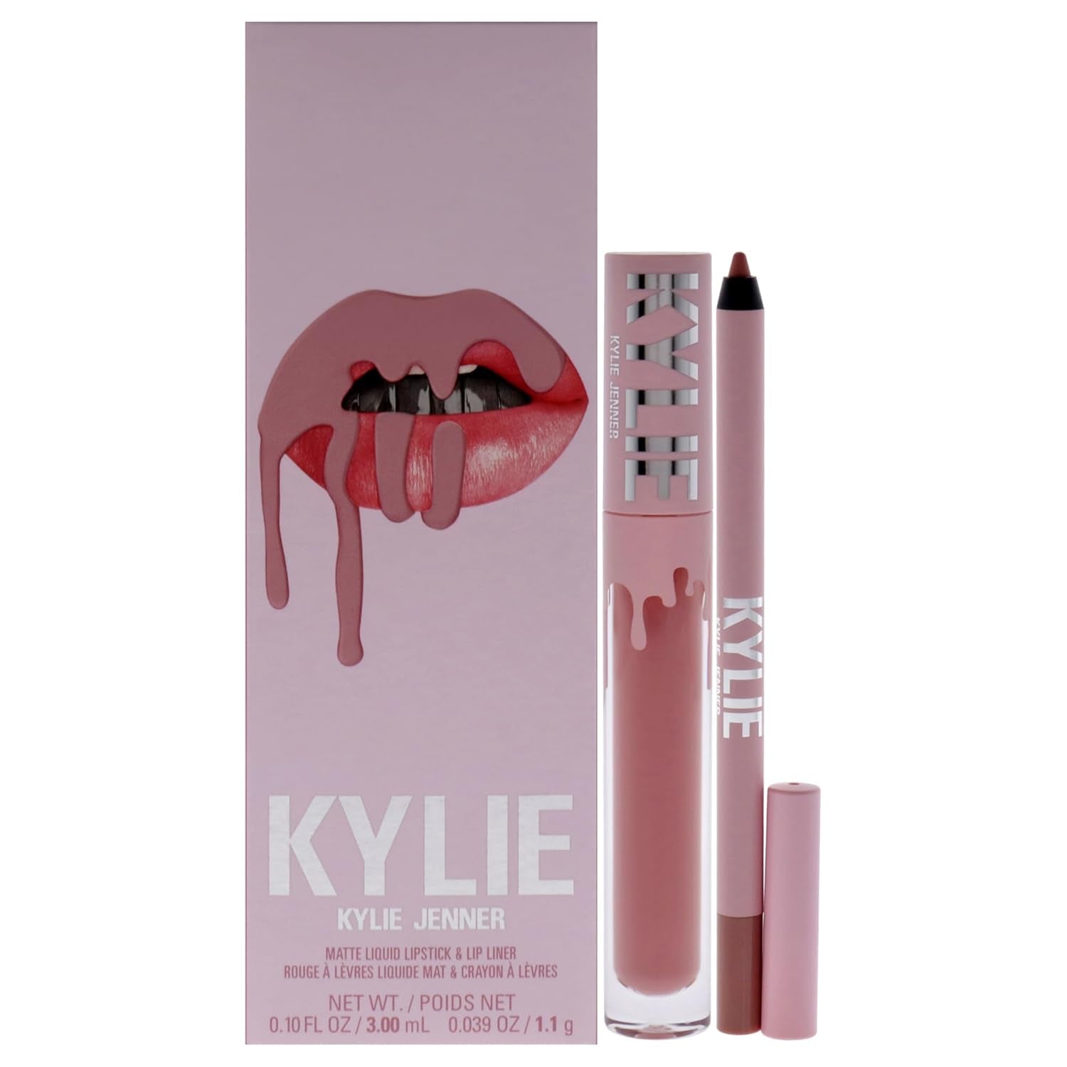 Matte Lip Kit - 300 Koko K for Women - 2 Pc 0.10Oz Matte Liquid Lipstick, 0.03Oz Lip Liner